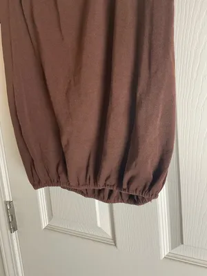 Zara Woman’s Brown Sleeveless Elastic-Hem Women's Top size Medium thumbnail 3