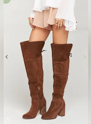 Steve Madden ~ Novela High Boots Brown ~ Suede thumbnail 3