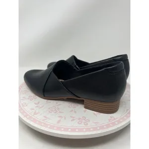 CLARKS Juliet Palm Loafers Womens 6 Black Leather Slip On Comfort Almond Toe NWT thumbnail 8
