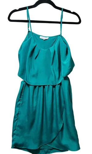BCBGeneration Teal‎ Popover Tulip Mini Dress XS Sleeveless thumbnail 1