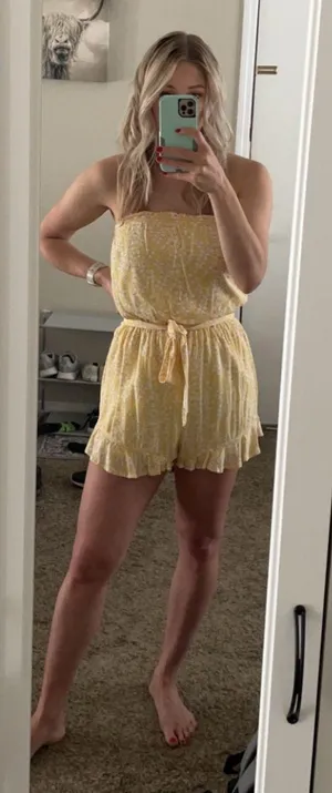 Hollister Floral Sleeveless Romper thumbnail 1