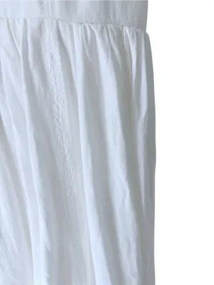 Maeve Anthropologie White Navy Trim contrast Midi Dress size 14 with pockets thumbnail 6