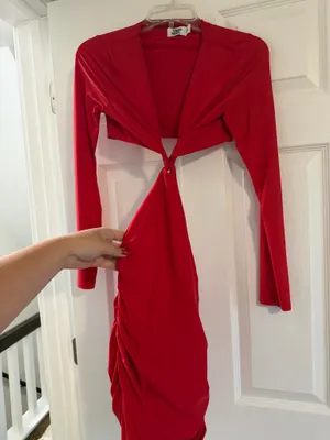 Red Bodycon Tiger Mist Dress thumbnail 2