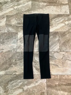 Theory Tinysa Leather Knee Patch Zip Fly Legging 8 thumbnail 2