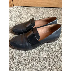 Madewell Elin Loafer Women's Black Leather Slip-On Loafer Flats Round Toe US 6.5 thumbnail 3