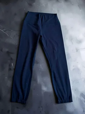 LULULEMON Navy Blue Cropped Leggings Size 8 thumbnail 1