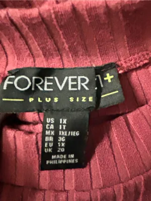 Forever 21+ Ribbed Short-Sleeve Midi Dress in Rose Pink 1X thumbnail 9