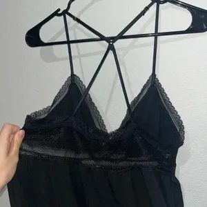 Victorias Secret Sleepwear Tanktop Black Lace thumbnail 6