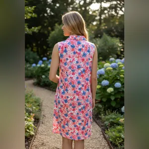NWT Berkley Jensen Sleeveless Polo Dress Multi XL thumbnail 4