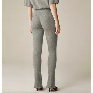 J.Crew Spring Street ribbed featherweight cashmere flare pant thumbnail 2