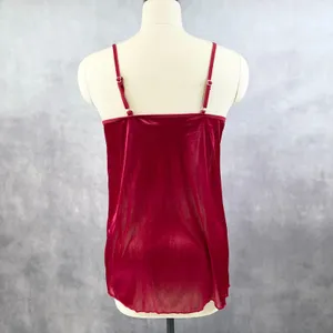 Y2K Babydoll Cami Tank Womens M/L Red Satin Fairy Whimsigoth‎ Retro Festival thumbnail 4