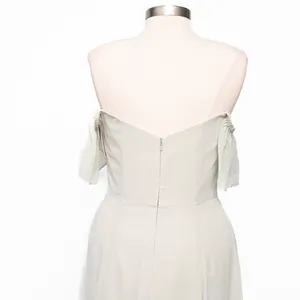 Jenny Yoo - ‎ Bridesmaid Elsie Off The Shoulder Flutter Sleeve Chiffon Dress thumbnail 13