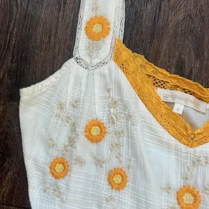LoveShackFancy Daisy Embroidered Dress thumbnail 3