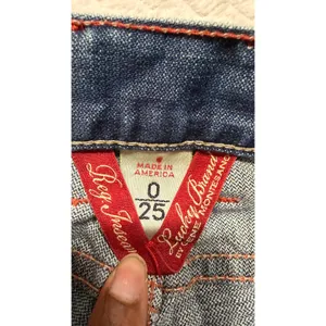 Y2K Lucky Brand Women Blue Distressed Flare Leg Jeans Size 0/25 Inseam USA thumbnail 3