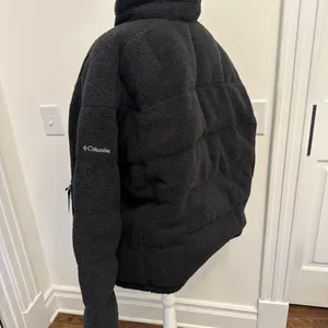 Columbia Ruby Falls Novelty Jacket Black Doodle Sherpa Coat 450 Down Fill NEW thumbnail 9