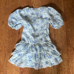 Blue Floral Mini Dress thumbnail 3