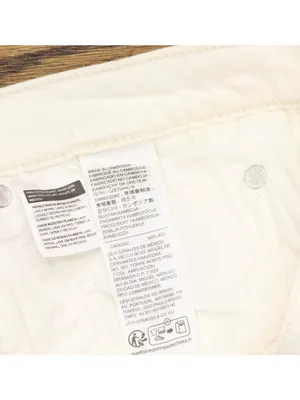 Levis Womens 501 Original Shorts Button Fly Jean Jorts Disco Nights White 30 thumbnail 3