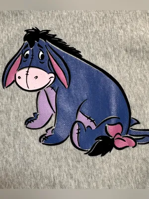 90's Vintage Disney Store Gray Crewneck Sweater with Eeyore Graphic Size Medium thumbnail 2