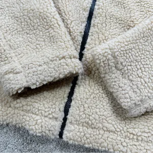 Eddie Bauer Women’s Chilali Fleece Full Zip Jacket Hooded Sherpa in Beige 2XL thumbnail 6