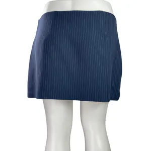 NEW Abercrombie & Fitch Women's Navy Blue High Waist Mini Skirt Skort Size XL thumbnail 3