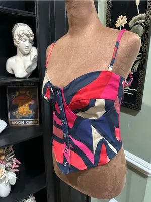 RESA Sienna Bustier Crop Tank Top – Size Small thumbnail 3