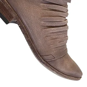 EUC Free People Leather Lost Valley Strappy Booties Size 7.5 thumbnail 6