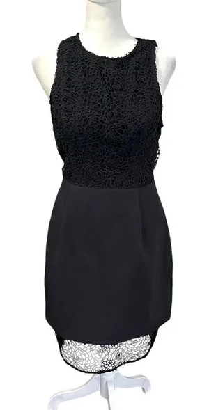 Keepsake The Label Reunion Black Lace Open Back High Low Mini Dress NWT M thumbnail 1