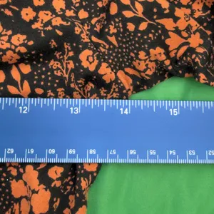 Altar'd State XS Black Orange Deep V Neck Long Sleeve Mini Dress Indie Skater thumbnail 5