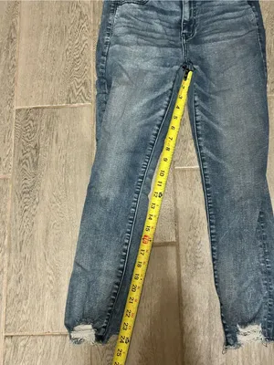American Eagle Outfitters Women's Dark Wash Ankle Jeans - Blue - size 8 thumbnail 4