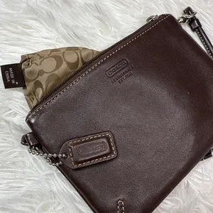 y2k COACH Vintage Leatherware Brown Leather Wristlet thumbnail 6