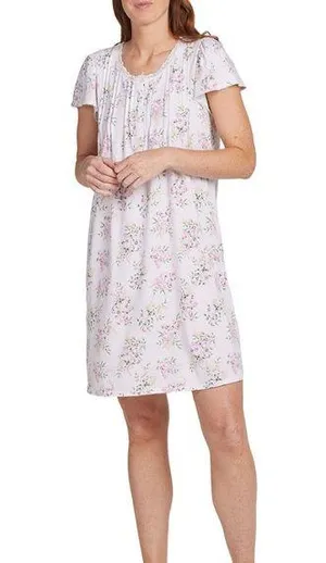 Women's Short-Sleeve Floral Nightgown thumbnail 1