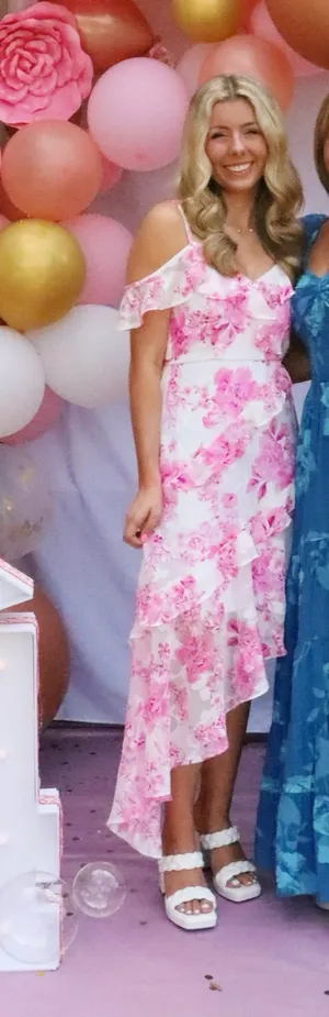 Pink Floral Dress thumbnail 2