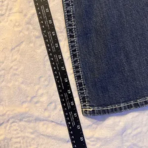 Miss Me Sz 28 STYLE XP 7035B RELAXED Boot Jeans Embellish Dark Blue Distress thumbnail 12