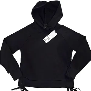 Bobi USA black cinched side hoodie thumbnail 1