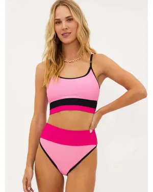 Beach Riot Colorblock Pink Bikini Set thumbnail 5