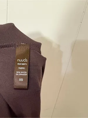 Nuuds Women’s Coffee Brown Lounge Pajama Pants Wide Leg Size XS thumbnail 11
