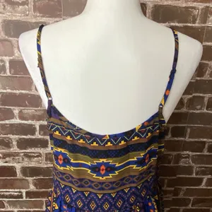 One Clothing Vintage Y2K Aztec Sleeveless Top 90s Color Sz Large thumbnail 6