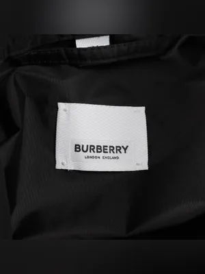 Burberry London Oversized Black Nylon Logo Drawstring Vest thumbnail 6