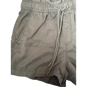 LOFT Womens Medium Green Paperbag Waist Drawstring Utility Shorts Casual Relaxed thumbnail 4