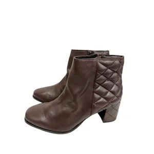 Seychelles Brown Leather Quilted Block Heel Ankle Boots Booties Size 9‎ thumbnail 9