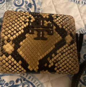 Tory Burch Snake Skin Mini Wallet thumbnail 1