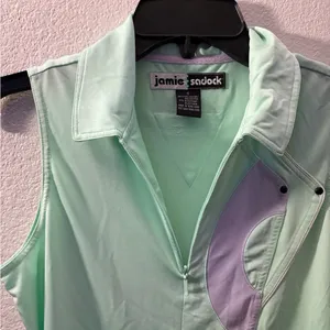 Jamie Sadock Women's Sleeveless Half Zip Pullover Golf Polo Shirt S thumbnail 6