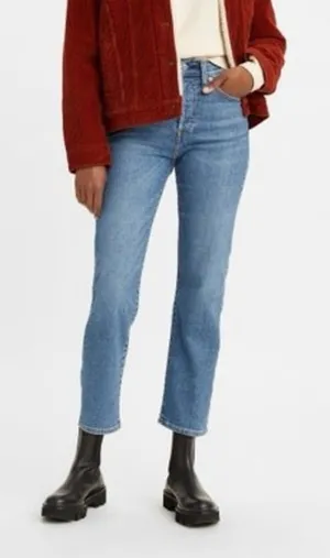 Levi's Wedgie Straight Button Fly‎ In Blue Size 28 thumbnail 1