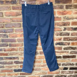 Gap Indigo Navy Blue Girlfriend Twill Stripe Khaki Chino Pants Women's Size 2 thumbnail 6