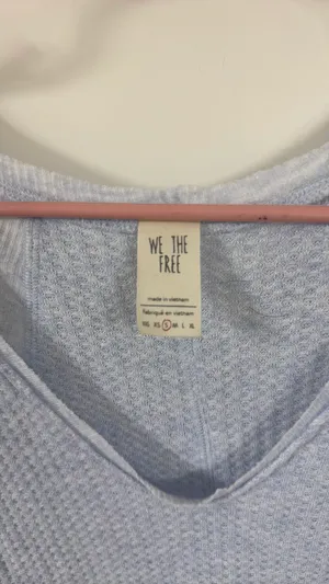 Free People We The Free Waffle Knit Top thumbnail 3