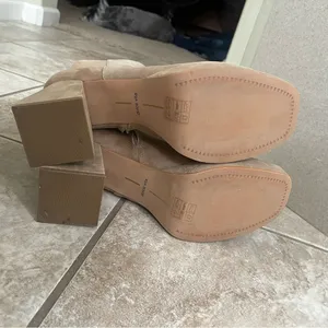 Dolce Vita Ulyses Mushroom Beige Suede Platform‎ Ankle Boot Sz 9.5 Wore Once 1x thumbnail 8