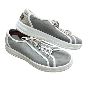 Hey Dude Women's Karina Joy Gray Canvas Slip-On Sneakers Size 7 thumbnail 2