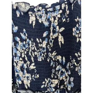 Band Of Gypsies Tiered Ruffle Mini Dress Blue Floral Large thumbnail 5