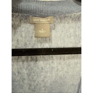 Ann Taylor linen & silk cardigan sweater top Small thumbnail 4