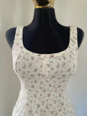 Floral dress White thumbnail 2
